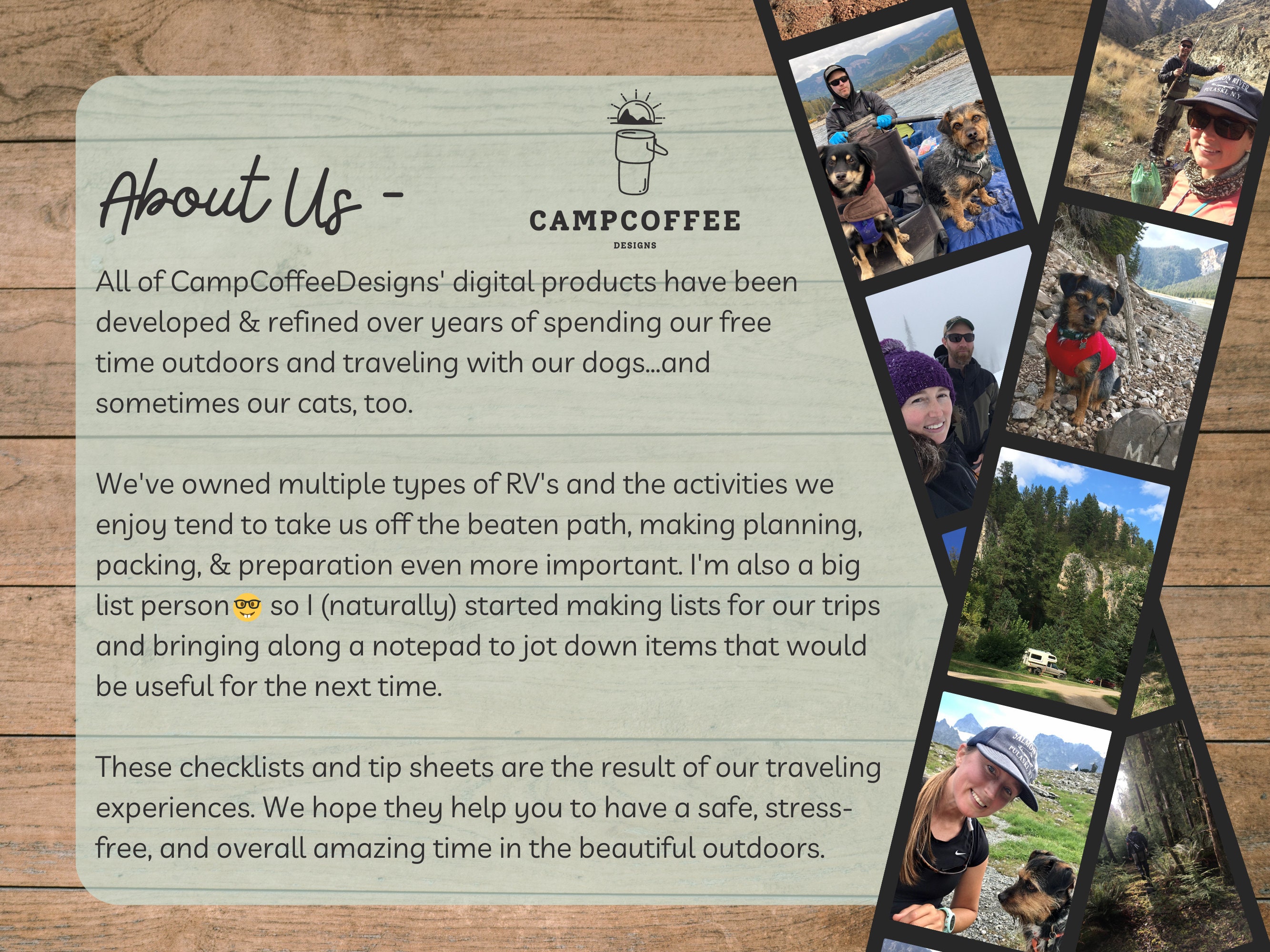Printable RV Camping W/dog Checklist | RV Pre-trip Checklist | Camp ...