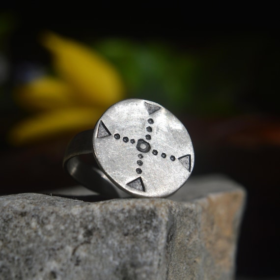 Byzantine Solid Silver Stamp Seal Ring