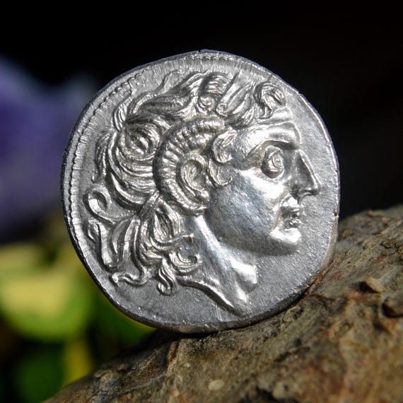 Silver Greek Tetradrachm of Lysimachos, Kings of Thrace, Alexander III The Great Solid Silver Coin