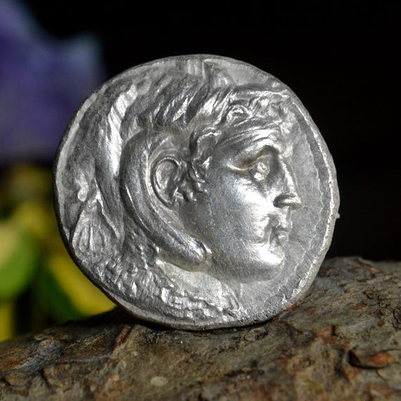 Silver Greek Tetradrachm of Ptolemy I Soter, Ptolemaic Egypt mint of Alexandria Solid Silver Coin