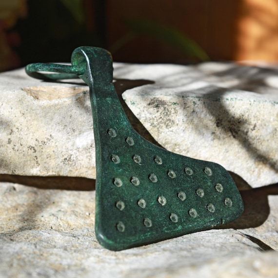 Viking Bronze Axe Shaped Amulet Pendant