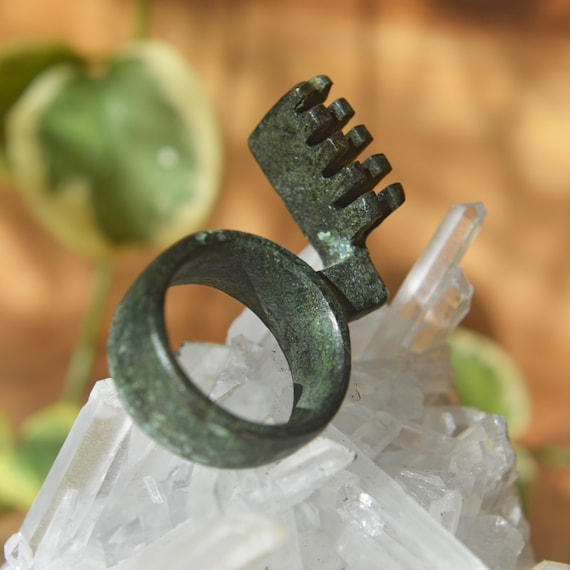 Roman Bronze Key Ring