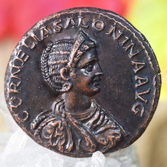 Roman Æ Medallion of Salonina Cornelia, Wife of Gallienus Bronze Coin