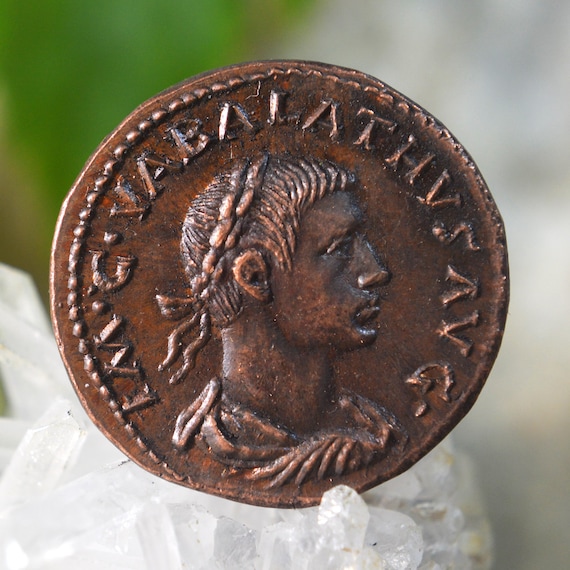 Roman Æ Sestertius of Usurper Vabalathus, Vabalathvs Athenodorvs Bronze Coin