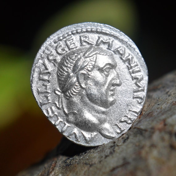 Silver Roman Denarius of Vitellius, Aulus / Vitellivs, Avlvs Concordia on Reverse Solid Silver Coin