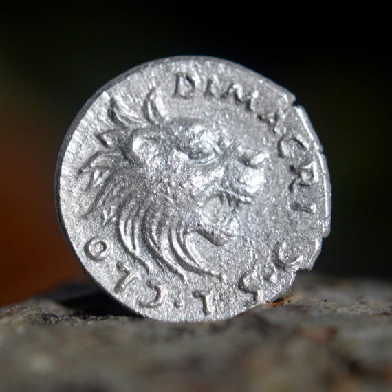 Silver Roman Denarius of Clodius Macer, Usurper Legatus Lucius Clodius Macer Carthage Solid Silver Coin