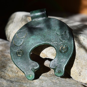 Wikinger Bronze Lunar Anhänger Amulett