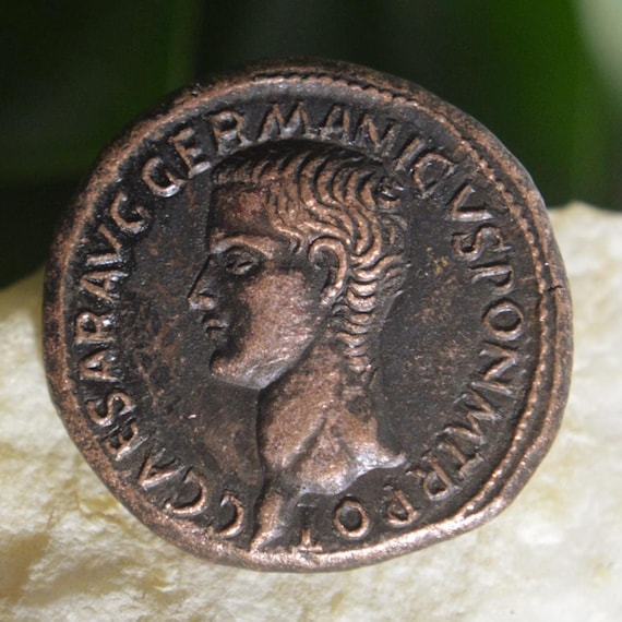 Roman Æ As of Caligvla, Gaius Caligula, VESTA Bronze Coin