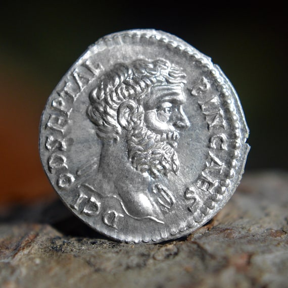 Silver Roman Denarius of Clodius Albinus as Caesar Solid Silver Coin