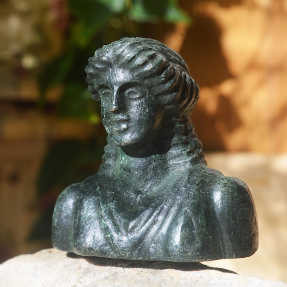 Roman Bronze Bust of Goddess Diana (Artemis)