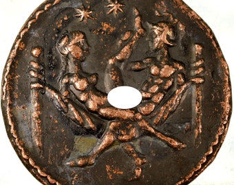 Roman Æ Spintria Brothel Entry Token XL Bronze Coin