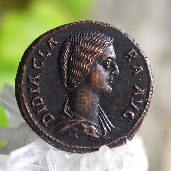Roman Æ Sestertius of Didia Clara Daughter of Didius Julianus Bronze Coin