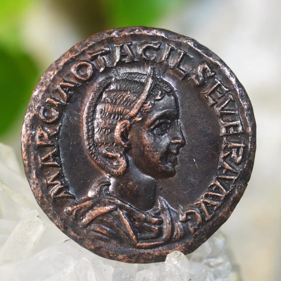 Roman Æ Sestertius of Otacilia Severa Marcia, Augusta, Wife of Philip I  Bronze Coin