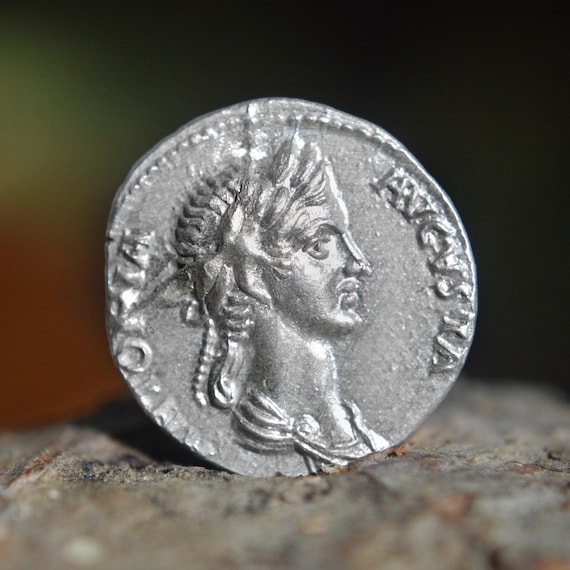 Silver Roman Denarius of Antonia Minor, mother of Germanicus and Claudius Solid Silver Coin