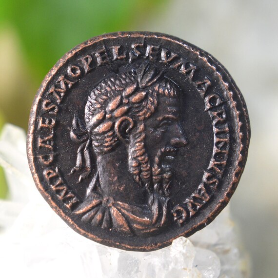Roman Æ Sestertius of Macrinus (Marcus Opellius Severius) Bronze Coin