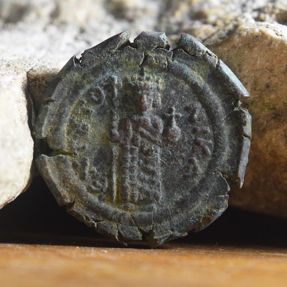 Byzantine Empire Æ Follis - Constans II, Mint Constantinople Bronze Coin