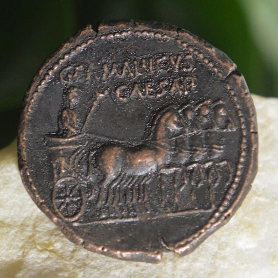 Roman Æ Dupondius of Germanicus, struck under Caligula Bronze Coin