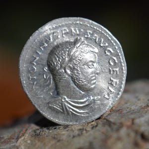 Silver Roman Denarius of Caracalla / Marcus Aurelius Severus Antoninus Augustus Solid Silver Coin