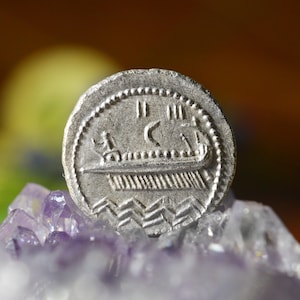 Silver Phoenician Quarter Shekel of Sidon, Phoenicia Persian Empire Solid Silver Coin