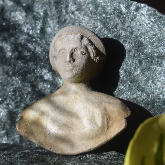 Roman Silver Bust of God Hermes