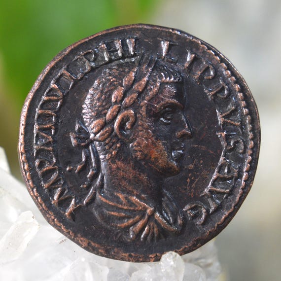 Roman Æ Sestertius of Philip II, Philippvs II Filivs Marcvs Jvlivs Severvs Bronze Coin