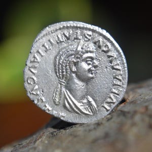 Silver Roman Denarius of Julia Titi, Flavia Sabina Daughter of Titus, Venus on Reverse Solid Silver Coin