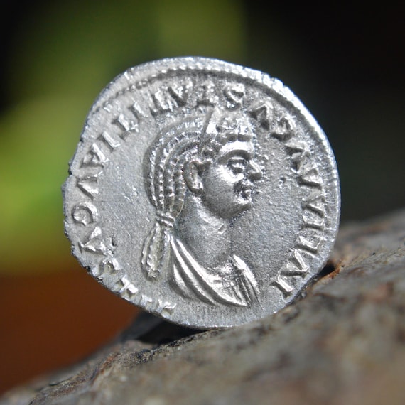 Silver Roman Denarius of Julia Titi, Flavia Sabina Daughter of Titus, Venus on Reverse Solid Silver Coin