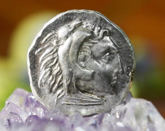 Silver Greek Drachm of Erythrai, Ionia, Herakles Solid Silver Coin
