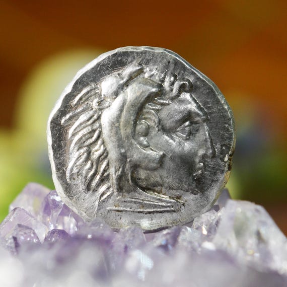 Silver Greek Drachm of Erythrai, Ionia, Herakles Solid Silver Coin