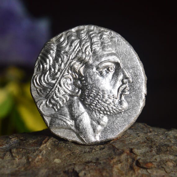 Silver Greek Tetradrachm of Perseus, King of Macedonia, Pella or Amphipolis mint Attic standard Solid Silver Coin