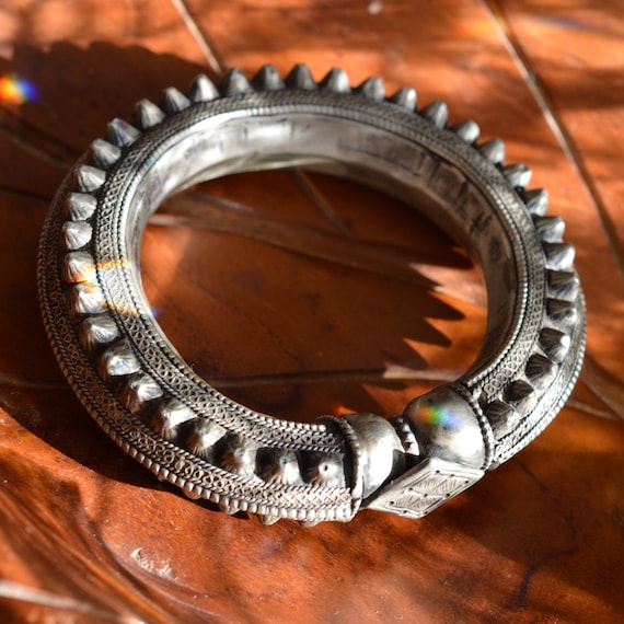 Roman Solid Silver Cuff Bracelet