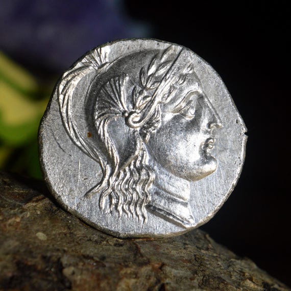 Silver Greek Tetradrachm of Troas, Ilion, Kleon son of Zoilos, Famed Troy of Antiquity Solid Silver Coin