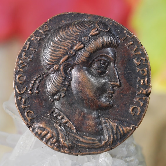 Roman Æ Medallion of Constantius II Bronze Coin