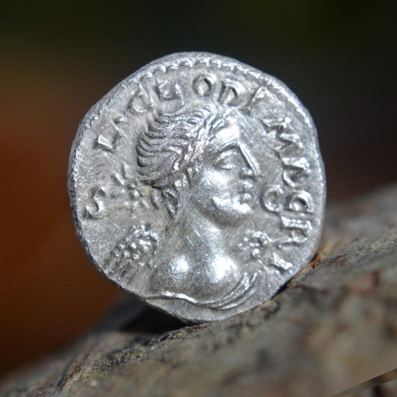 Silver Roman Denarius of Clodius Macer, Legatus Usurper Lucius Clodius Macer, Carthage Hewitt Solid Silver Coin