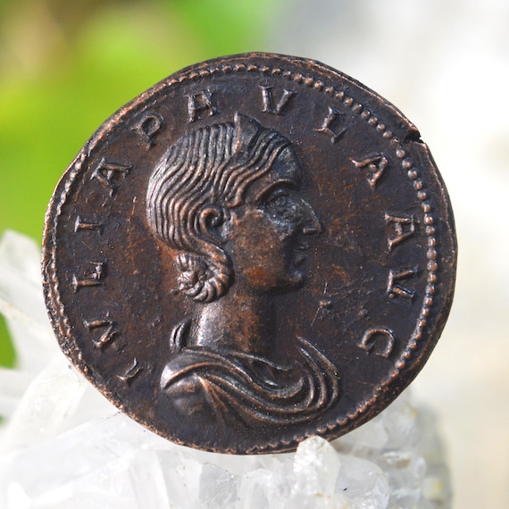 Roman Æ Sestertius of Julia Paula Augusta, First Wife of Elagabalus Bronze Coin