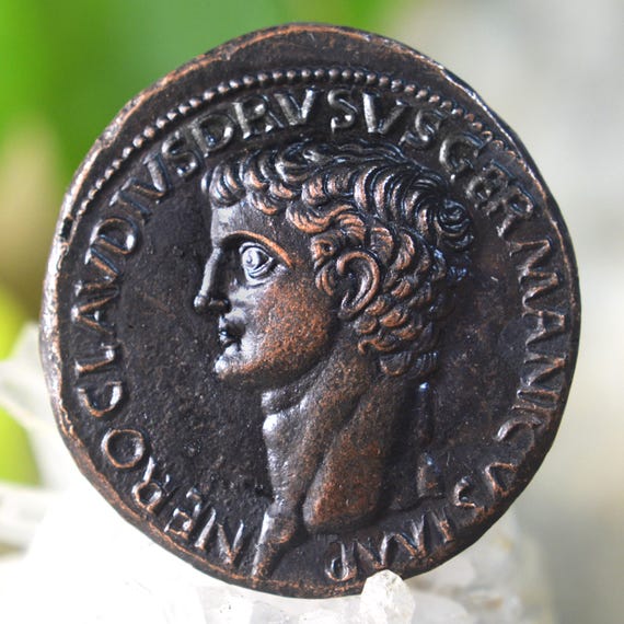 Roman Æ Sestertius of Nero Claudius Drusus, Father of Claudius Bronze Coin