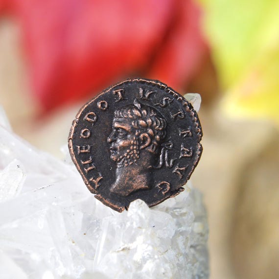 Roman Æ Medallion of Theodotus Bronze Coin