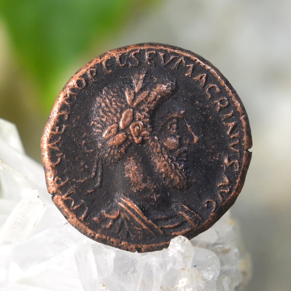 Roman Æ As of Macrinus, Marcvs Opelivs Severivs Bronze Coin