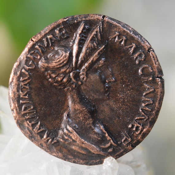 Roman Æ Sestertius of Matidia Marciana Augusta (Matidia AVG Divae Marciana), Niece of Trajan Bronze Coin