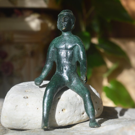 Roman Bronze Figurine Horse Rider