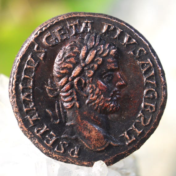 Roman Æ Sestertius of Geta and Caracalla under Septimius Severus Bronze Coin