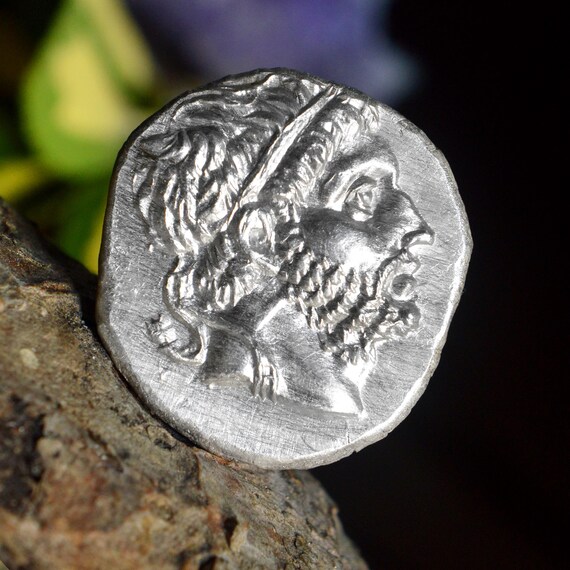 Silver Greek Tetradrachm of Philip V, Kings of Macedon, Athena Alkidemos, Solid Silver Coin