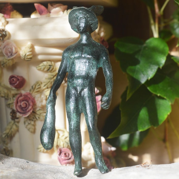 Roman Bronze Figurine of God Hermes