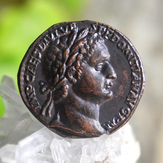 Roman Æ Sestertius of Domitian, Titvs Flavivs Bronze Coin