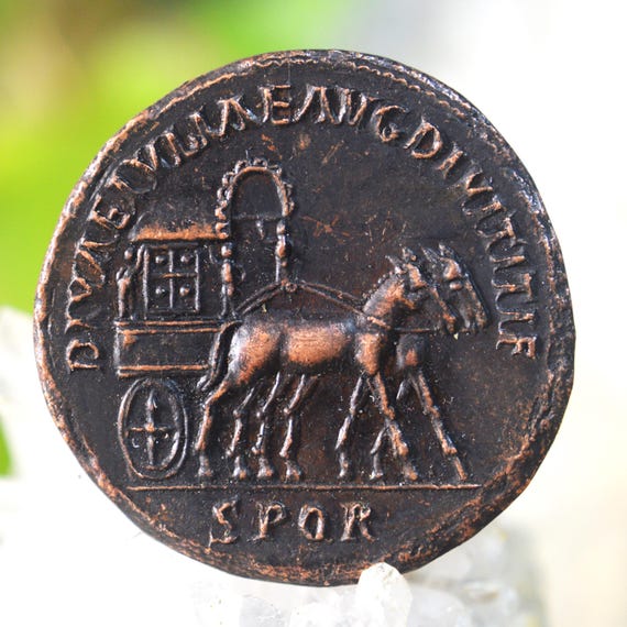 Roman Æ Sestertius of Julia, Diva Julia Titi, Daughter of Titus Bronze Coin