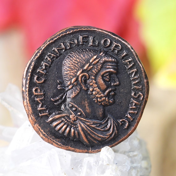 Roman Æ Medallion of Florianus, Florianvs, Marcvs Annivs, Three Monetae Bronze Coin
