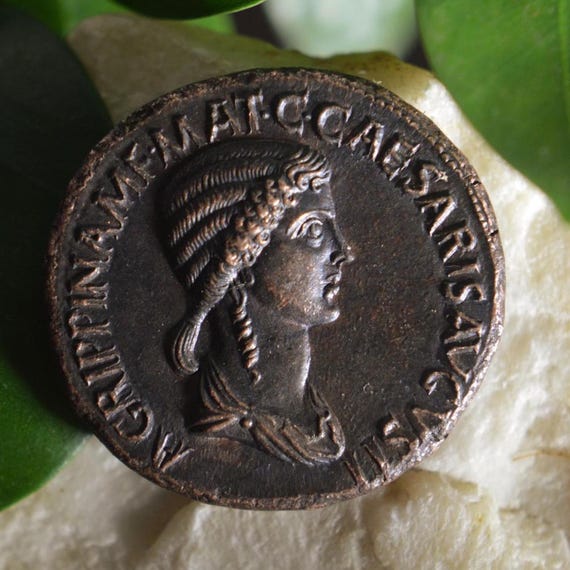 Roman Æ Sestertius of Agrippina Senior, Mother of Caligula Bronze Coin