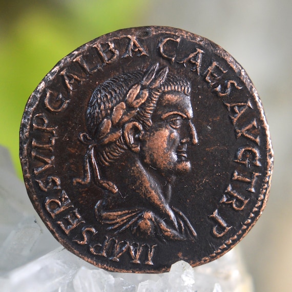 Roman Æ Sestertius of Galba Libertas Publica Bronze Coin