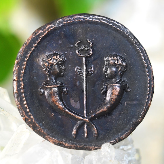 Roman Æ Sestertius of TIBERIUS and GERMANICUS GEMELLUS, sons of Drusus and Livia Drusilla Bronze Coin