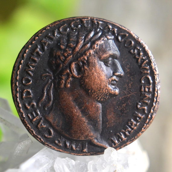 Roman Æ Sestertius of Domitianus Jupiter Flavius Bronze Coin